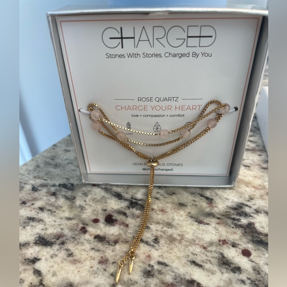 Gold and Pink Necklace